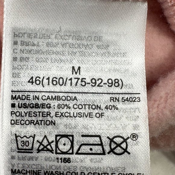 Gap Women's Size Medium Sweatshirt Long Sleeve Graphic Pink Preowned - Picture 5 of 13